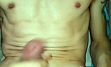 Gay amateur gets a blowjob from his crossdressing buddy