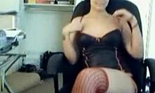 Natural tits and shaved pussy naughty teen show off her