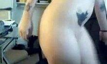 Natural tits and shaved pussy naughty teen show off her