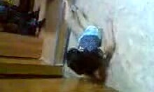 A must see treat, is young brunette teen's solo striptease on the webcam