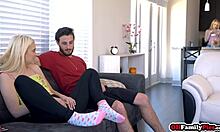 Checks notices and fucks a hole on teen stepsisters Chloe Cherry