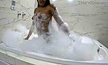 Sensual bath session with my gorgeous girlfriend