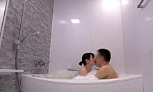 Japanese teen gets big tits and pussy fucked in love hotel