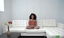 Nia Nixon, the teen super freak, rides hard with her stunning brown eyes and brunette charm.