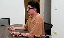 Curvy Latina's passionate interview turns into a wild ride