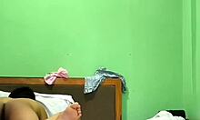 Private hotel room sex with an Indian couple