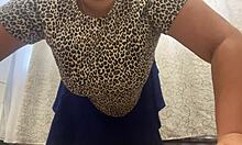 Stepmother’s solo workout turns into a horny session