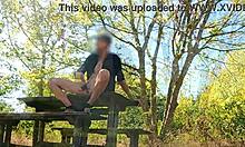 Beautiful girlfriend goes wild on a romantic picnic