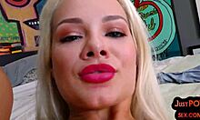 Medium-boobed tattooed babe gives great blow job and rides like in a porn movie