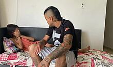 Skinny blonde gets a massage with extra pleasure