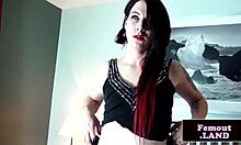 Gothic femboy's intimate anal play