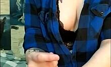 Stunning girl expertly edges her friend’s throbbing cock