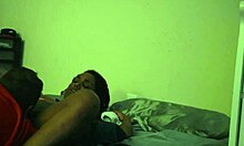 An amateur ebony girl gets a dick in her pussy at home