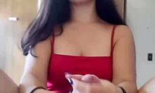 Bronx babe sucks cock in unique way