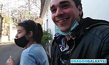 I sucked a guy's cock right on the street and got gum in my mouth