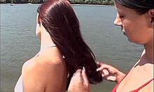 Horny college lesbians enjoy intimate girl-on-girl fun