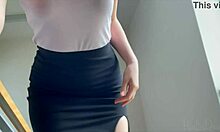 My hot step sister’s daring anal plug experiment
