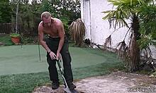 The lush green garden, a setting for forbidden desire