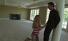 Blonde 18-Year-Old Brynn Tyler Takes Hard Fucking and Cum Facial