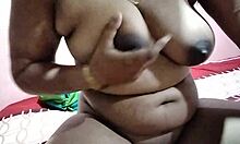 The busty maid with big boobs is getting fucked by her master