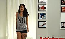 Young Amateur Doggystyled Hard in Close-Up Casting Scene