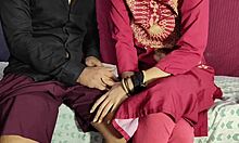 Hot Indian maid in saree stripped and fucked hard by house owner last night