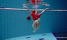 omg, i can't believe avenna's swimmin' nude in da pool... her tight sexy body just glistenin' underwater!