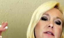 she lit up a smoke, then took a hard pov pounding with a messy facial finish.