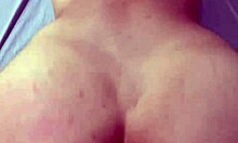 Young Stepmother Lets Stepson Cum on Her Belly, He Barely Lasts
