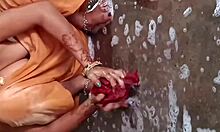 Beautiful Indian Village Bhabhi Caught Pissing in Bathroom During Steamy Bath Scene