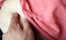 just a casual belly button massage turning steamy