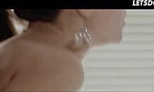 Submissive girlfriend Mary Kalisy enjoys sensual play with her lover.