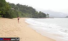 Brazilians get anal on beach