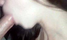 Homemade deepthroat: GF gives blowjob and ass worship