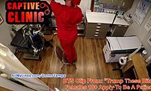 Real gyno exam with my huge fake tits in a hospital with a naughty teen