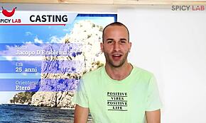 feeling so excited as this tiny guy with a hard cock experiences his first time in porn, bent over and ready