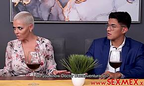 stepmom and stepdaughter share cock in taboo fuck