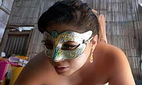 afro girl gives me deep throat like a goddess