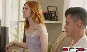 OMG, Me and Scarlet Skies Lickin’ Stepbro and Stepdad Caitlin Bell’s Big Cock!