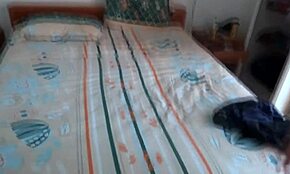 I come back excited from the beach and bang the hotel owner. Big cumshot covers my hairy pussy!