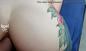 Stepbrother satisfies his sister with intense vaginal and anal play