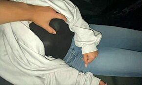 Night Drive Turns Horny In Car For Perverted Couple!