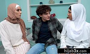 Horny Muslim Stepsiblings Fucked Hard to Hide Their Naughty Secret!