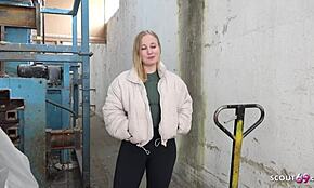 german scout finds pawg marie hardon squirting during casting