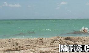 beach teen britney brooks craves cock in homemade mofos tape