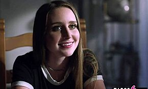 Step Dad Drills Teen Anny Aurora's Friend at Midnight