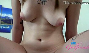 Venus Vixen in Pigtails Sucks and Rides Hard on Hairy Spot