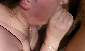 Busty stepmom teases with hanging tits in full sheer video for curious eyes