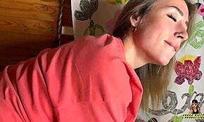 Naughty babe, take this huge load on your face and hair!