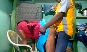 yo, check this village teacher banging a student doggy style in secret!